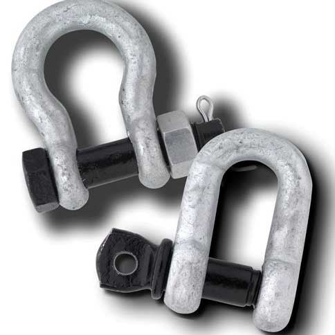 Black Pin Fed Spec Shackles