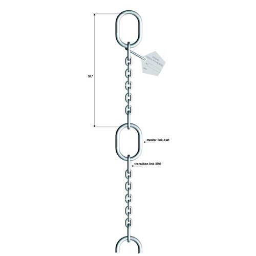 400kg Stainless Steel G6+ Pump Lifting Chain. (4mm).