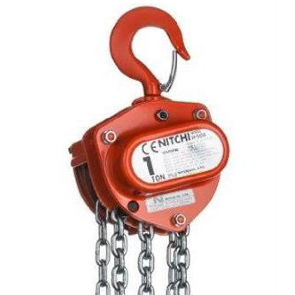 Nitchi H-50A Premium Line Manual Hand Chain Hoist With Overload Protection