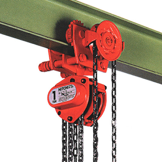 Nitchi HGB50A Combined Manual Chain Hoist With Geared Trolley