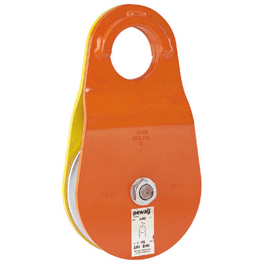 Pewag SRLB rope pulley with movable side plates