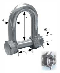 SSDE Safety Pin D Shackle